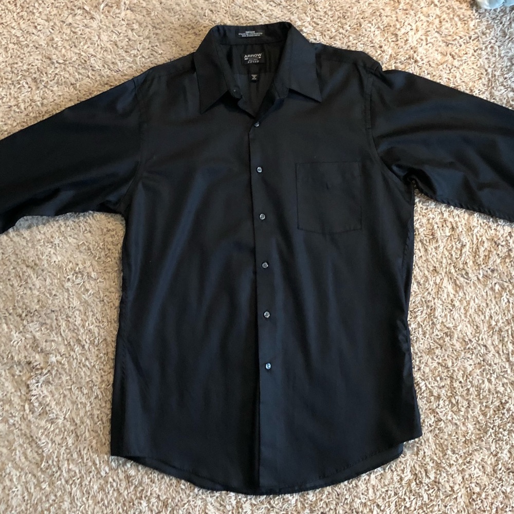 Fitted Sateen Dress Shirt (16 - 34/35)